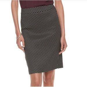 Elle Polka Dot Pencil Skirt
